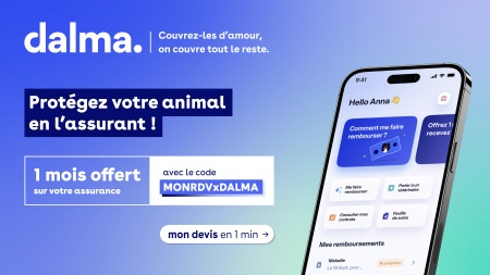 Un mois offert sur la mutuelle de votre animal avec Dalma